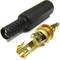 Connector 3.5 mm stereo jack male 4-pin to AV