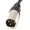 Stereo audio cable XLR 3-pin male to RCA male 3m