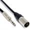 Cable d'àudio estèreo XLR 3-pin mascle a TRS jack 6.3mm mascle de 1m