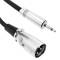Mono audio cable XLR 3-pin male to TRS jack 3.5mm male 3m