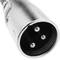 Stereo audio cable XLR 3-pin male to TRS jack 3.5mm male 1m