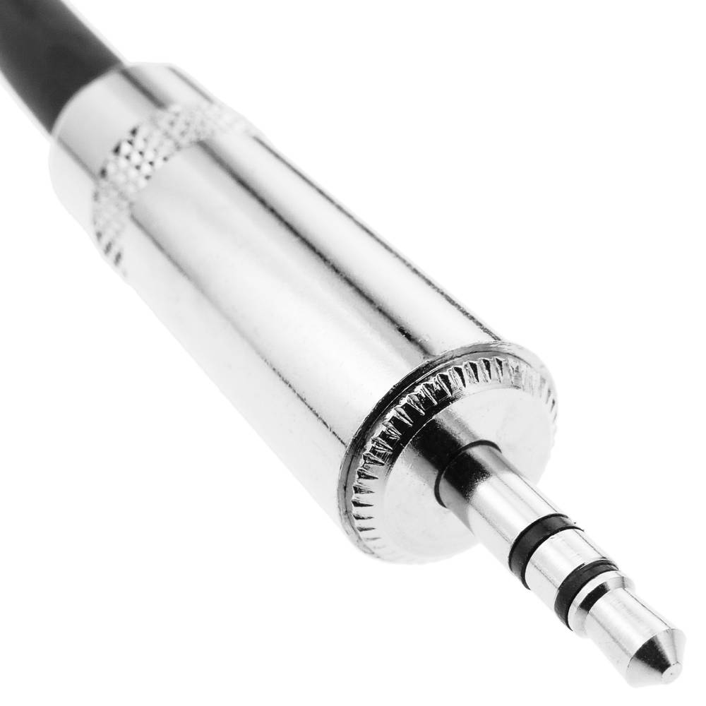 Stereo audio cable XLR 3-pin male to TRS jack 3.5mm male 1m