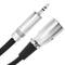 Stereo audio cable XLR 3-pin male to TRS jack 3.5mm male 1m