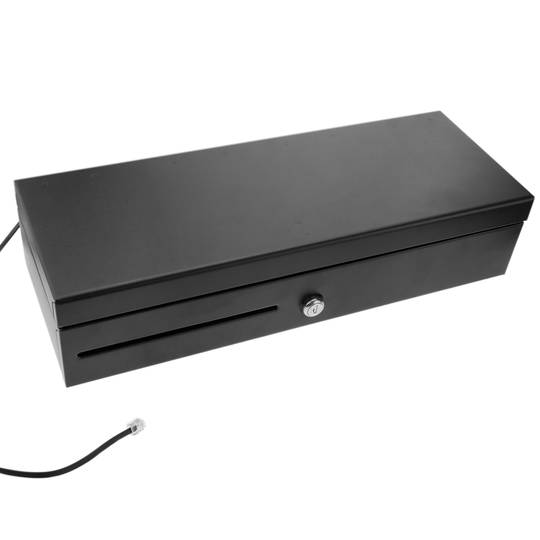 BeMatik Cash drawer automatic black with RJ11 for POS printer cash register