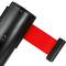 Pal separador 2 unitats negre amb cinta extensible blava i vermella de 5 m 350 x 76 x 910 mm