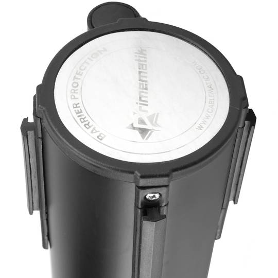 Pal separador 2 unitats negre amb cinta extensible blava i vermella de 5 m 350 x 76 x 910 mm