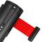 Divider post 2 units black with 2 m red extension tape 350 x 50 x 910 mm