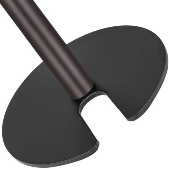 Poste separador 2 unidades negro con cinta extensible roja de 3 m 350 x 50 x 910 mm