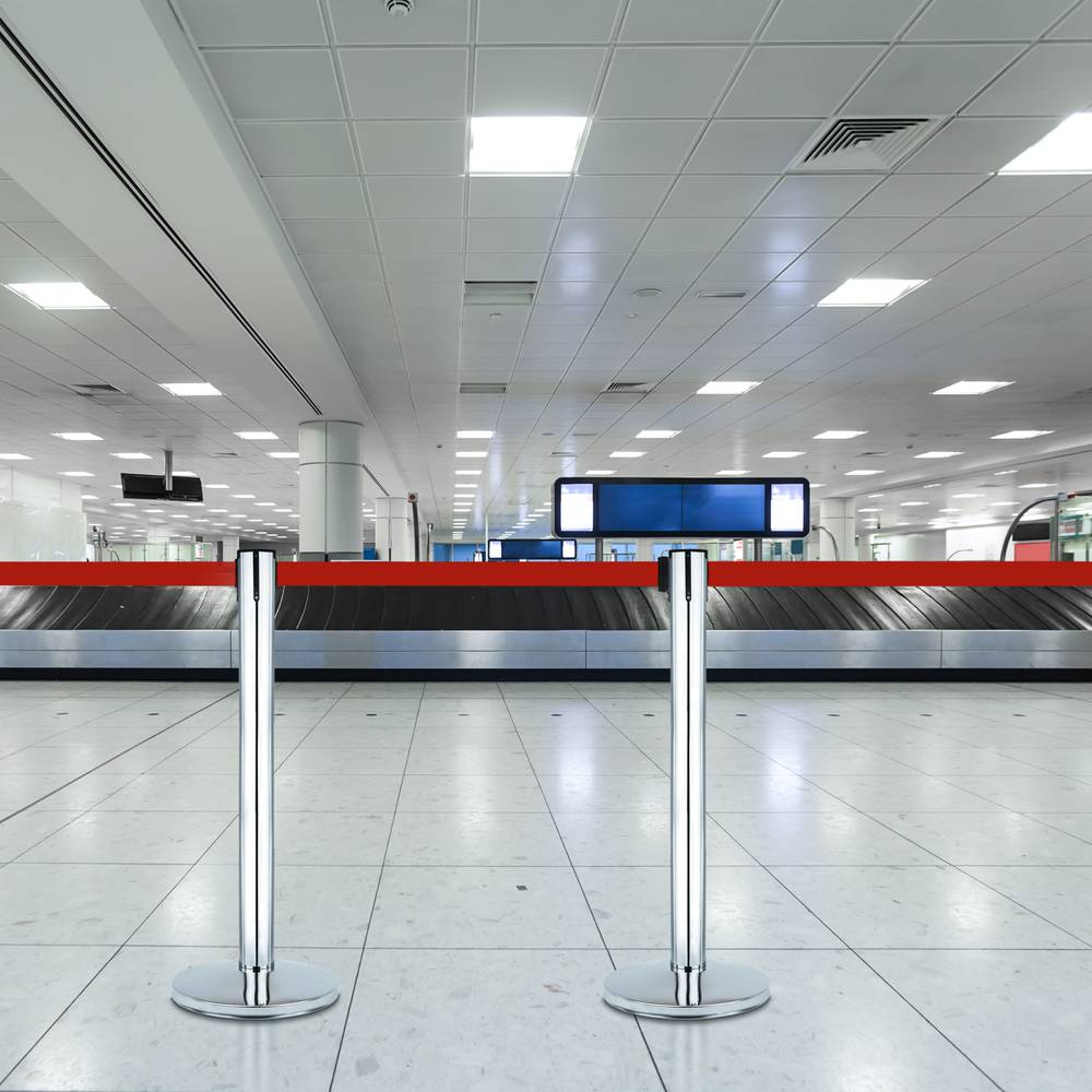Spacer post 2 pcs stainless steel with 3m extensible tape 320 x 63 x 910 mm
