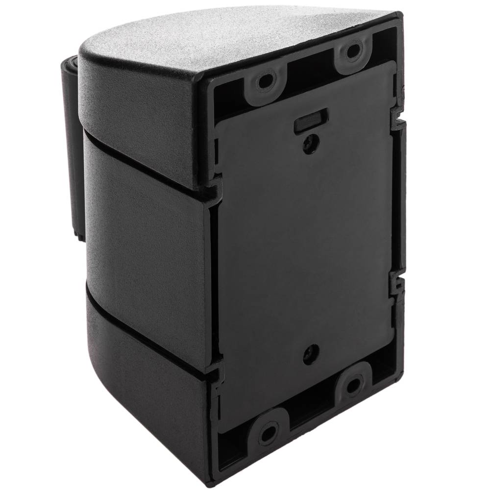 Plastikowy uchwyt ścienny z 2 m czerwoną zwijaną taśmą