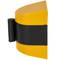 Fixation murale noir jaune avec ruban rétractable rouge 5m