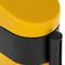 Fixation murale noir jaune avec ruban rétractable rouge 5m