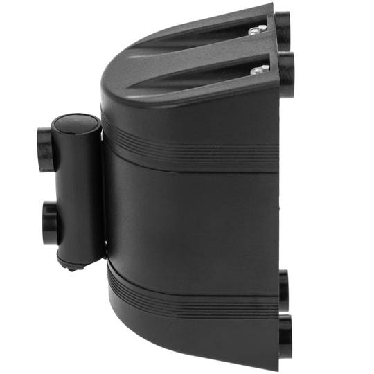 Fixation murale aimantée en plastique noir avec ruban rétractable rouge de 2 m