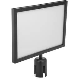 Black A3 poster holder for separator post