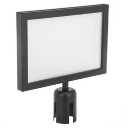 Black A4 poster holder for separator post