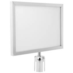 Porta poster A3 color argento per palo separatore