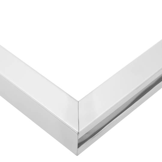 A4 silver colored poster holder for separator post