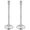 Retractable barrier cord posts for queue management 320x51x1000mm stainless 2 units