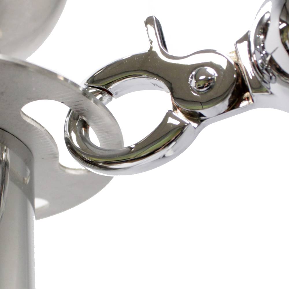 Retractable barrier cord posts for queue management 320x51x1000mm stainless 2 units