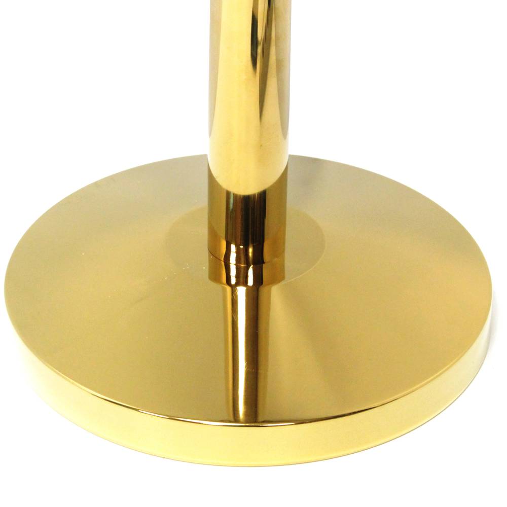 Paletti delimitazione scomparsa di cordone per gestione code 320x51x1050mm inossidabile oro 2 unità
