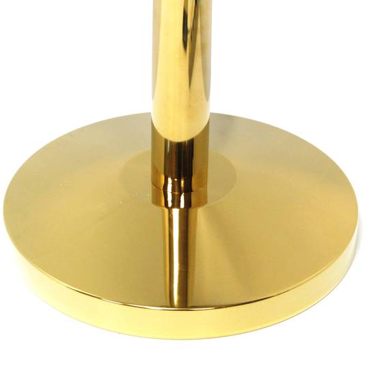 Paletti delimitazione scomparsa di cordone per gestione code 320x51x1050mm inossidabile oro 2 unità