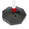 Poteaux de barrière de chaîne de files attente 31x91 cm rouge blanc 2 unités