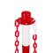 Poteaux de barrière de chaîne de files attente 31x91 cm rouge blanc 2 unités