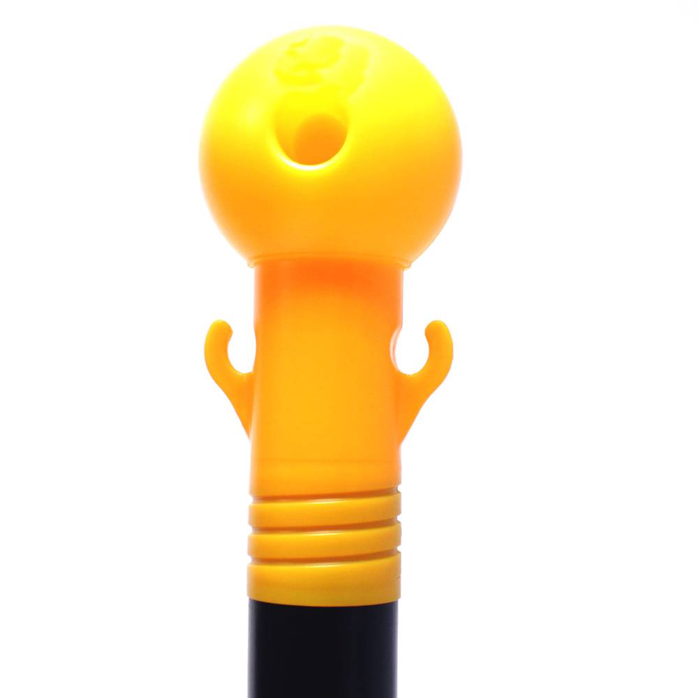 Paletti di delimitazione a catena per gestione code 320x1000 mm giallo nero