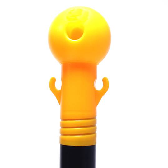 Paletti di delimitazione a catena per gestione code 320x1000 mm giallo nero