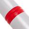 Poste separador de corrente para gestão de filas 35 x 105 cm branco vermelho