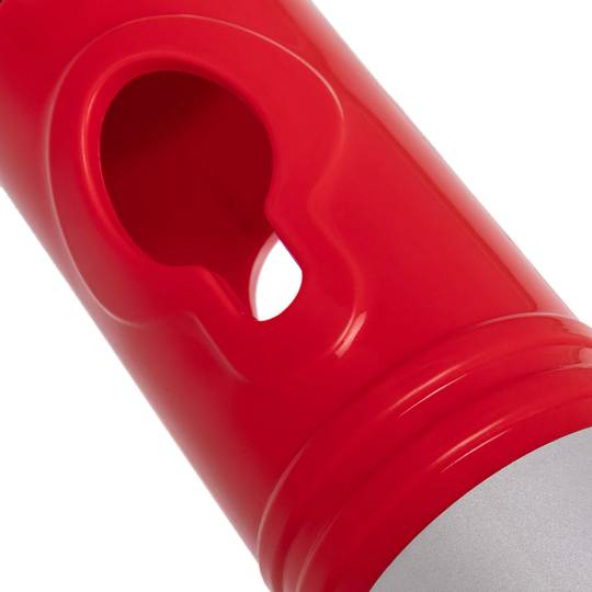 Poste separador de corrente para gestão de filas 35 x 105 cm branco vermelho