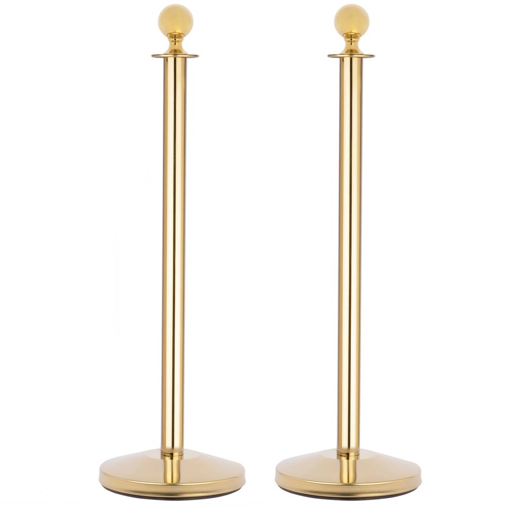 Divisorio per palo finitura circolare 2 unità oro per cavo 320 x 50 x 980 mm