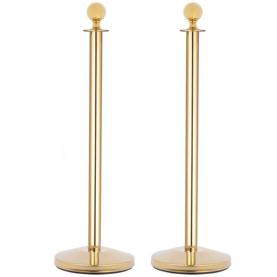 Divisorio per palo finitura circolare 2 unità oro per cavo 320 x 50 x 980 mm