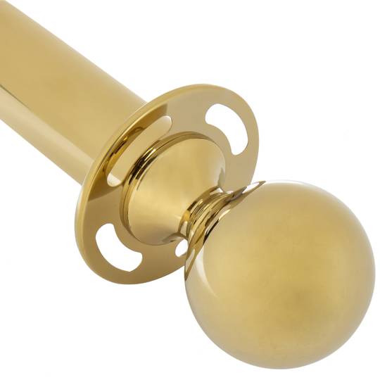 Divisorio per palo finitura circolare 2 unità oro per cavo 320 x 50 x 980 mm