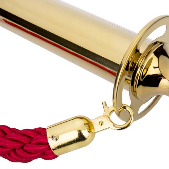 Divisorio per palo finitura circolare 2 unità oro per cavo 320 x 50 x 980 mm