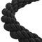 Braided cord black with zipper silver for pole