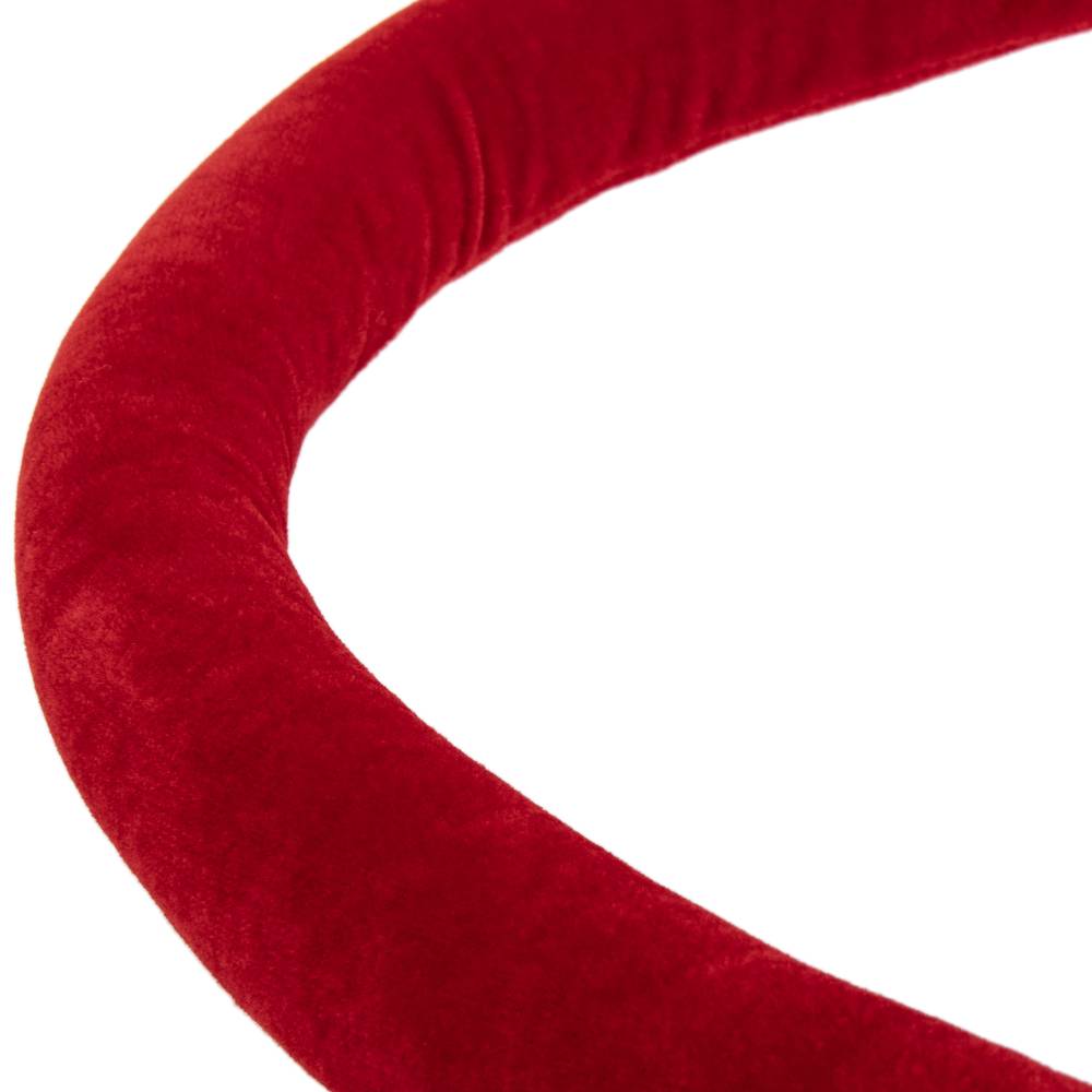Velvet cord red with zipper golden for pole - Cablematic