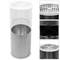 Circular standing bin with ashtray black colour
