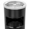 Circular standing bin with ashtray black colour
