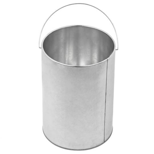 Circular standing bin with ashtray black colour