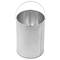Circular standing bin with ashtray black colour