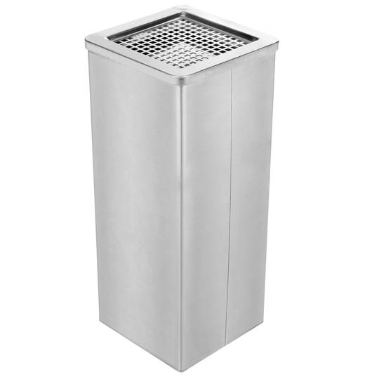 Prostokątny kosz na śmieci z popielniczką