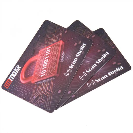 Scheda di sicurezza anti-RFID/NFC 3 unità