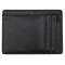Portefeuille en cuir noir anti-RFID/NFC