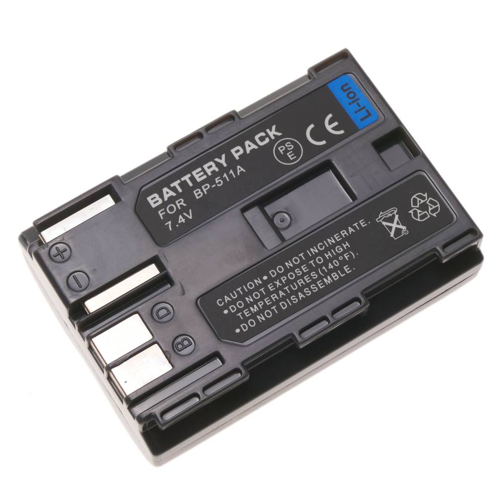 Batterie de remplacement compatible avec Canon le modèle BP-511A
