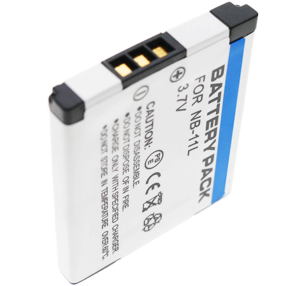 Batterie compatible avec Canon NB-11L PowerShot 3.7V Li-Ion 800 mAh
