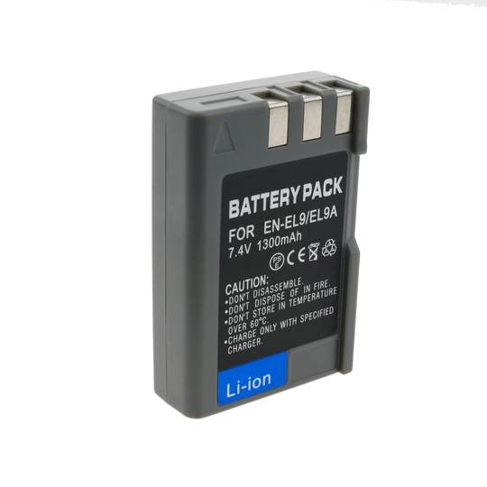 Bateria compatible amb Nikon EN-EL 9 D40, D40X, D60, D5000, A-EL 9 D40 D60 D3000 D5000.