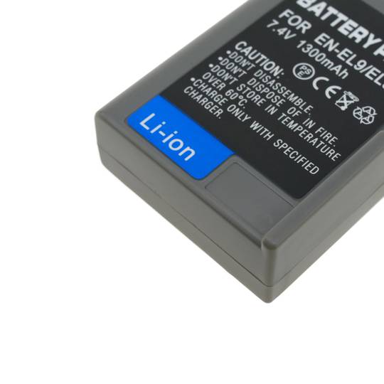 Bateria compatible amb Nikon EN-EL 9 D40, D40X, D60, D5000, A-EL 9 D40 D60 D3000 D5000.