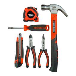 Black & Decker 6 Piece Assorted Tool Set BDHT0-71631