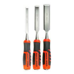 Juego de 3 formones bimateriales Black & Decker de 12, 18 y 25mm BDHT0-16147